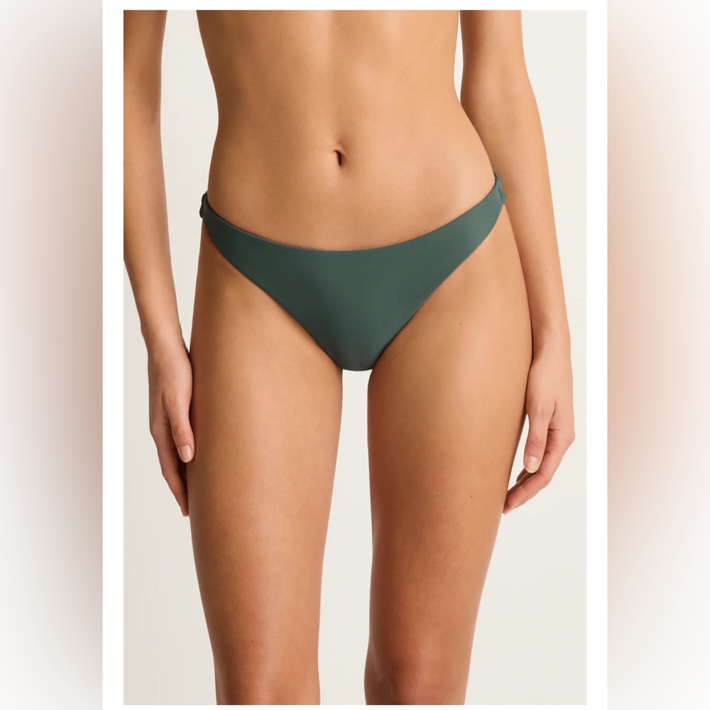 Mikoh Green Cheeky Minimal Coverage Bikini Bottom - Medium - New NWT